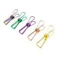 Wholesale In Bulk Cute Fish Clip Hollow Out Metal Binder Long Tail Clips Notes Letter Paper Clip Office Supplies